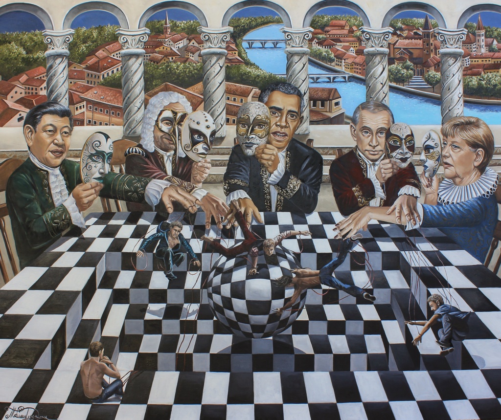 The Game is On 100х120cm (oil on canvas) Татьяна Денисова